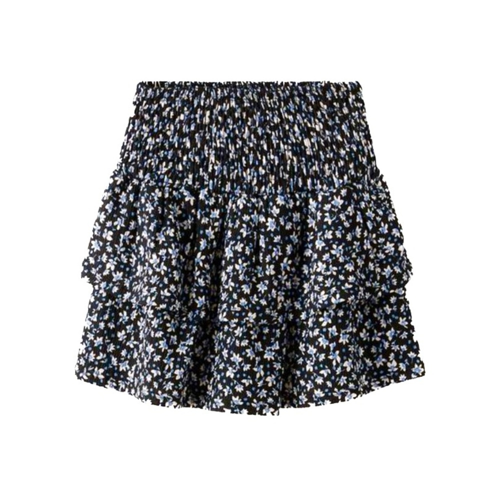 ZARA Black with white/light blue florals. Skort. Girls 13-14